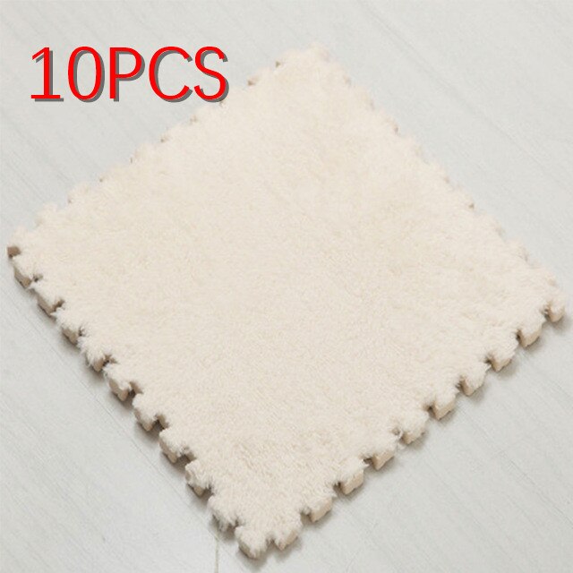 Puzzle Carpet Plush Kids Mat (10 Pcs)